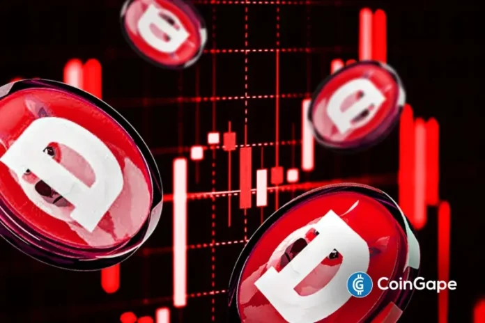 Dogecoin price has crashed in the past few weeks as it moved into a bear market. DOGE has dropped by 36% from the September high, and numerous catalysts points to a steeper plunge as its ETF inflows slow.  Dogecoin Price at Risk as Death Cross Looms The daily timeframe chart shows that the DOGE price
The post <a href="https://coingape.com/markets/dogecoin-price-crash-looms-as-flag-death-cross-falling-doge-etf-inflows-coincide/">Dogecoin Price Crash Looms as Flag, Death Cross, Falling DOGE ETF Inflows Coincide</a> appeared first on <a href="https://coingape.com/">CoinGape</a>.