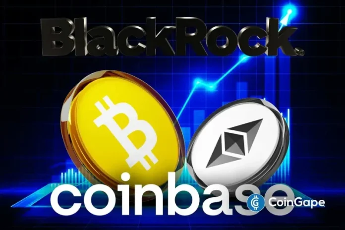BlackRock has moved millions of dollars of BTC and ETH to Coinbase Prime. This has raised speculations about the purpose of the transfer, especially with the current market trend. Is BlackRock Dumping BTC and ETH? According to data, the asset manager made about $170 million in Bitcoin and Ethereum transfers to Coinbase Prime. This comes
The post <a href="https://coingape.com/blackrock-signal-further-downside-for-bitcoin-and-ethereum-as-it-moves-170m-to-coinbase/">BlackRock Signal Further Downside for Bitcoin And Ethereum As It Moves $170M to Coinbase</a> appeared first on <a href="https://coingape.com/">CoinGape</a>.