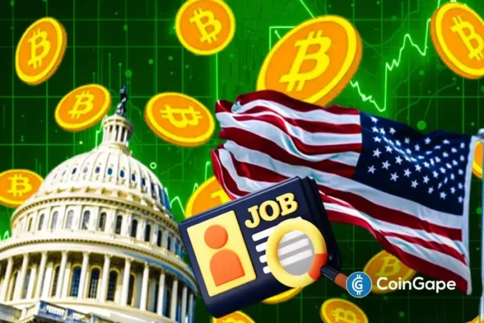 The September U.S. jobs report beat estimates, with both the nonfarm payrolls and the unemployment rate coming in higher than expected. Bitcoin rose on the back of the report release, as the rise in the unemployment rate strengthens the case for a rate cut, which is a positive for risk assets. U.S. Job Report Beat
The post <a href="https://coingape.com/u-s-jobs-report-comes-in-above-expectations-bitcoin-reacts/">Breaking: U.S. Jobs Report Comes In Above Expectations, Bitcoin Rises</a> appeared first on <a href="https://coingape.com/">CoinGape</a>.