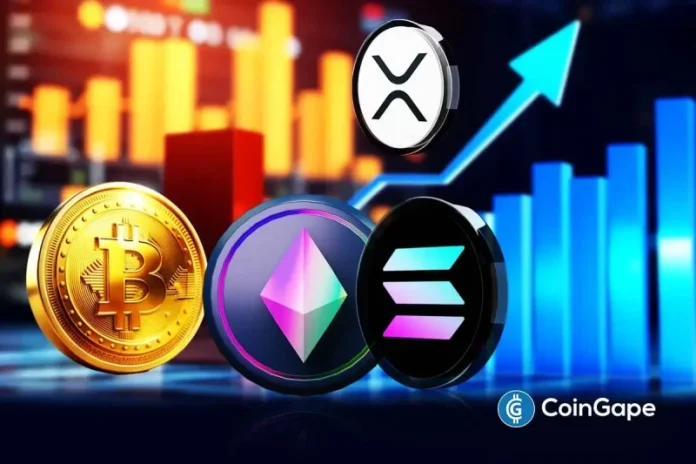 Crypto traders are seeking cues on how the crypto market will unfold in the coming days, as uncertainty and thin liquidity persist. Investors are closely watching the max pain price levels for Bitcoin (BTC), Ethereum (ETH), XRP, and Solana (SOL) as $2.2 billion in crypto options expire today. In addition, rising long-term Treasury yields and
The post <a href="https://coingape.com/heres-what-bitcoin-eth-xrp-sol-max-pain-price-reveals-about-upcoming-direction/">Here’s What Bitcoin, ETH, XRP, SOL Max Pain Price Reveals About Upcoming Direction</a> appeared first on <a href="https://coingape.com/">CoinGape</a>.