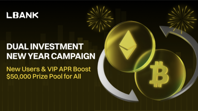 Singapore, December 30, 2025 LBank, a leading global cryptocurrency exchange, has launched its Dual Investment New Year Campaign, featuring a 50,000 USDT prize pool along with exclusive yield incentives for new users and VIPs. Under the campaign, new users can enjoy up to 600% APR, while VIP users can receive an additional up to 20%
The post <a href="https://coingape.com/press-releases/lbank-dual-investment-new-year-50000-usdt-prize-pool/">LBank Launches Dual Investment New Year Campaign with a 50,000 USDT Prize Pool</a> appeared first on <a href="https://coingape.com/">CoinGape</a>.