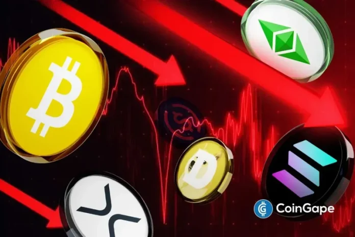 Today, the cryptocurrency market experienced a sharp sell-off, with its total valuation dropping 5.9% to around $2.43 trillion. This is a big retreat, leaving the market at such levels that were last witnessed in April 2025. Bitcoin was at the leading end of the crash, declining to $71,000. Ether fell below the price of $2,200,
The post <a href="https://coingape.com/trending/why-is-crypto-market-crashing-today-2/">Why Is Crypto Market Crashing Today?</a> appeared first on <a href="https://coingape.com/">CoinGape</a>.