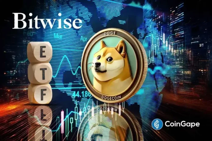 Dogecoin price climbed above $0.17, gaining nearly 8% in the past 24 hours as market sentiment showed improvement. The rally comes after increasing optimism regarding the anticipated introduction of the Bitwise Spot ETF towards the end of November. The wider crypto market crash over the last 7 days has begun to lessen, with a total
The post <a href="https://coingape.com/markets/dogecoin-price-reacts-as-bitwise-spot-etf-expected-to-go-live-in-late-november/">Dogecoin Price Reacts as Bitwise Spot ETF Expected to Go Live in Late November</a> appeared first on <a href="https://coingape.com/">CoinGape</a>.